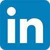 LinkedIn-Logo in Blau und Weiß, Buchstabe in im Fokus, Symbol für berufliche Netzwerke und Karrieremöglichkeiten.